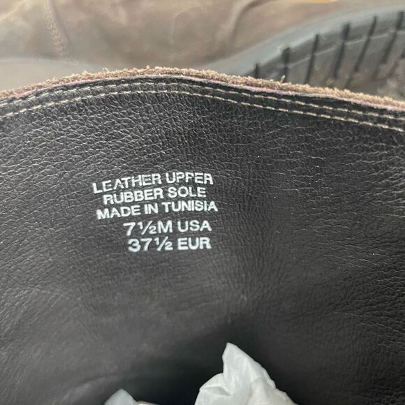 VERA WANG Lavender label Brown Suede Leather Buckle Western Mid Calf‎ Boots 7.5 - Picture 9 of 10